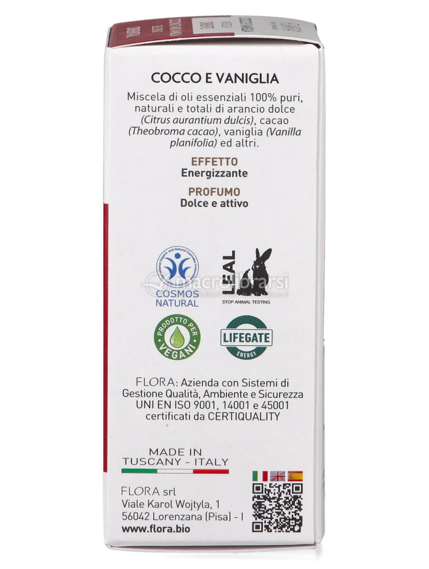 Miscela di Oli Essenziali Puri "Oriente" - Cocco e Vaniglia