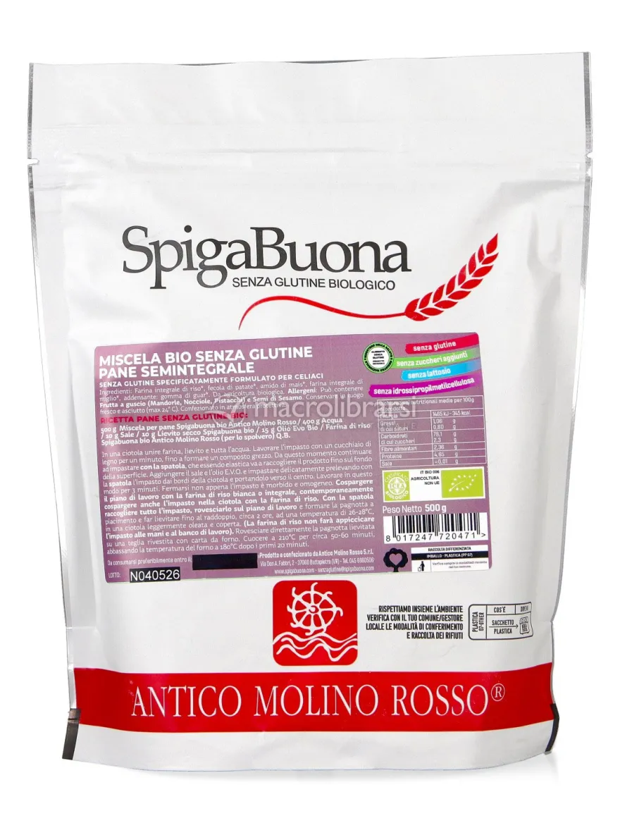 Miscela per Pane Bio Gluten Free