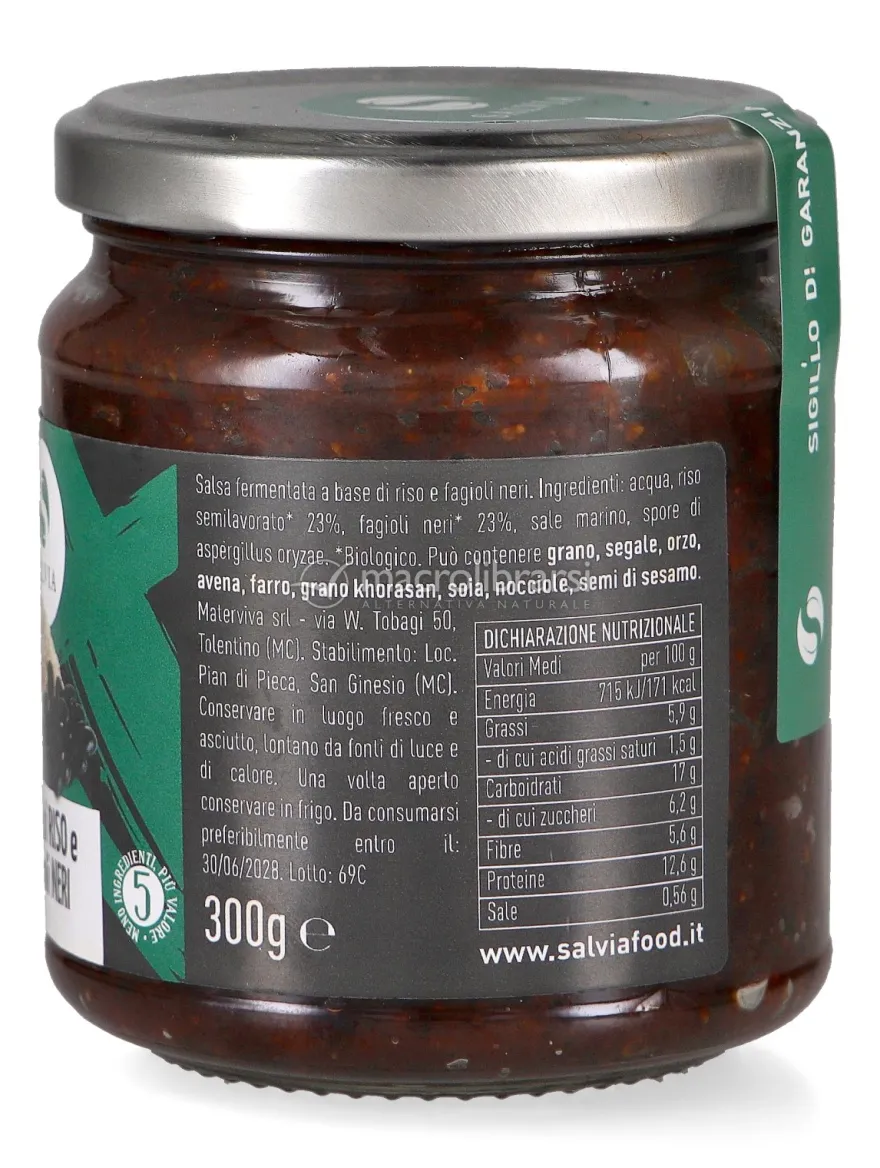 Miso di Riso e Fagioli Neri Italiano Bio - 300 g