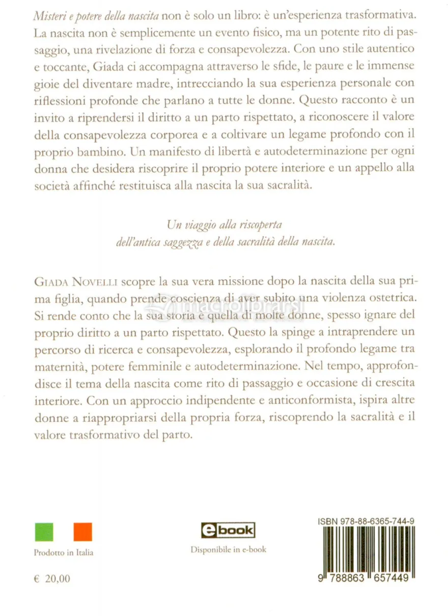 Misteri e Potere della Nascita
