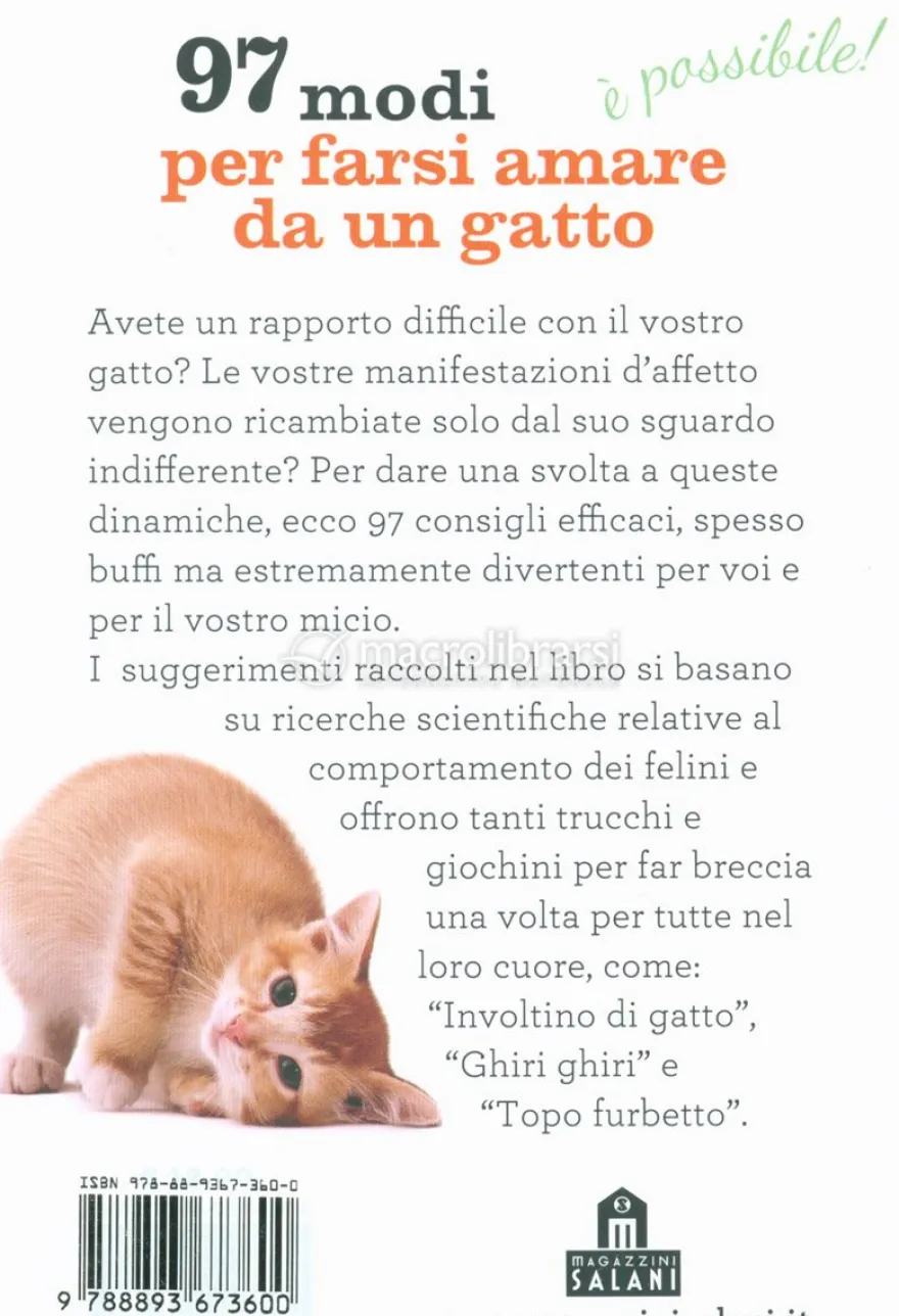 97 Modi per Farsi Amare da un Gatto