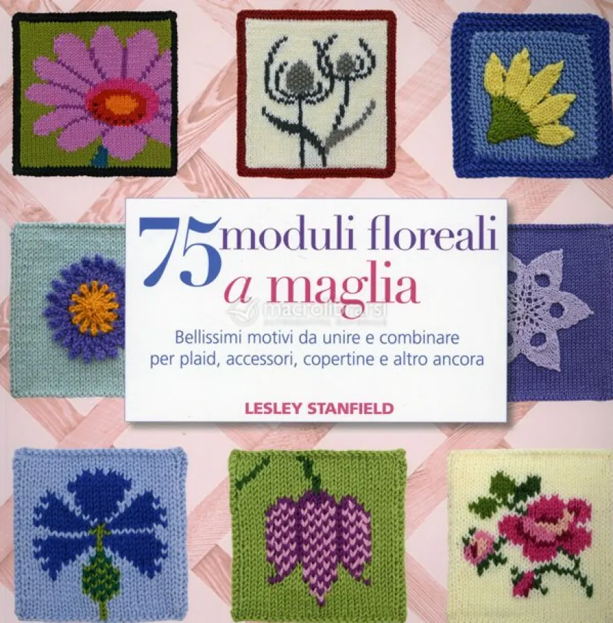 75 Moduli Floreali a Maglia