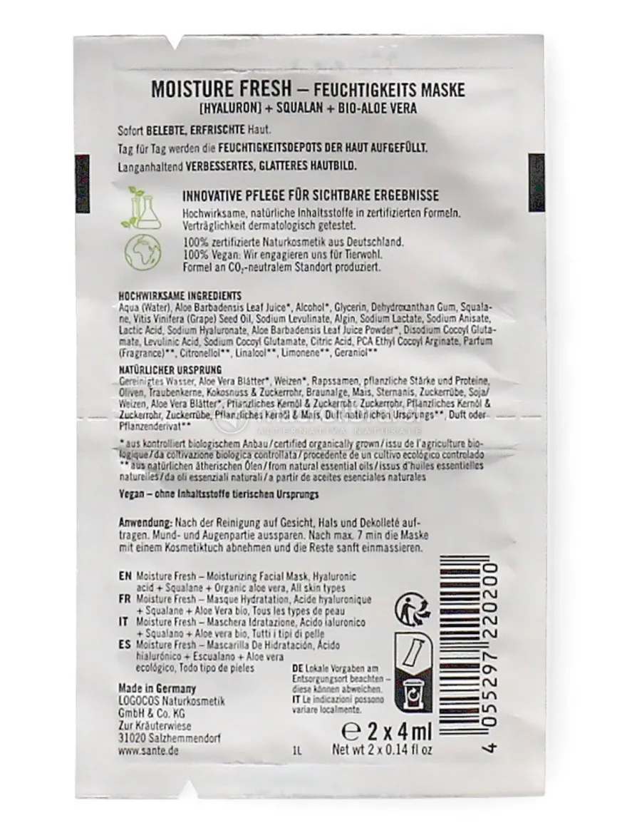 Moisture Fresh Maschera Idratante per il Viso