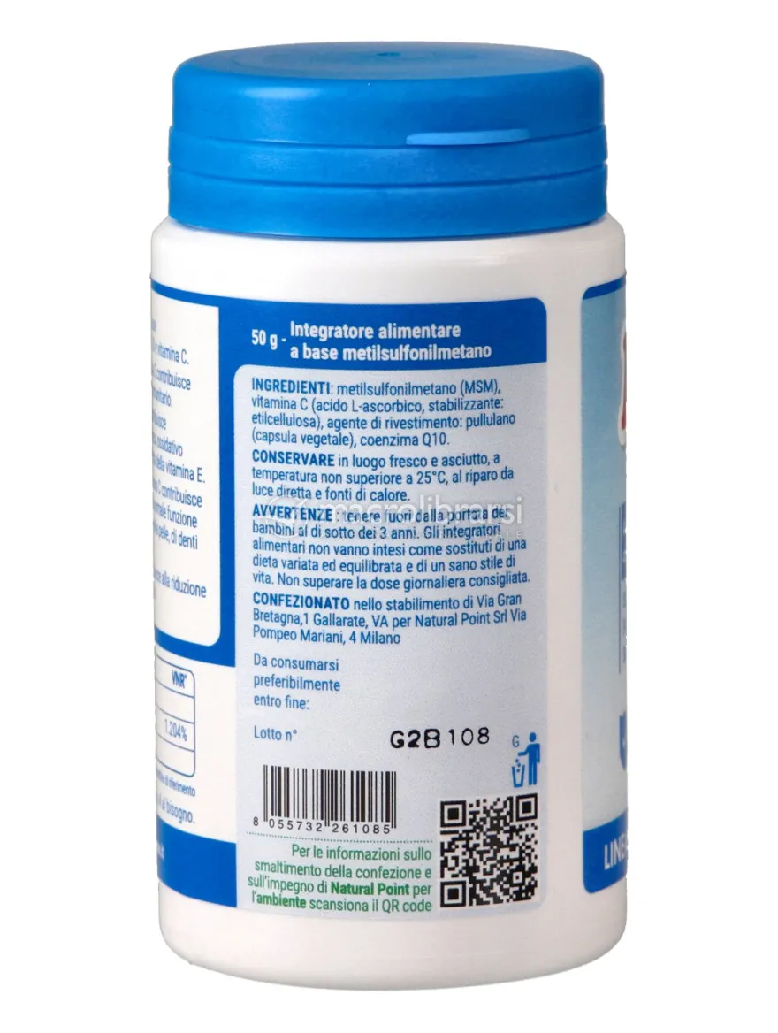 MQC - Integratore alimentare MSM + Coenzima Q10 + Vitamina C