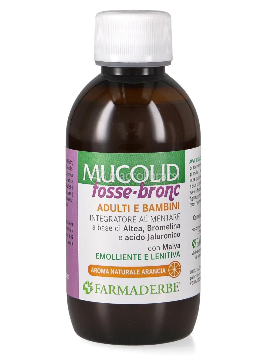 Mucolid Tosse Bronc Adulti e Bambini - Gusto Arancia