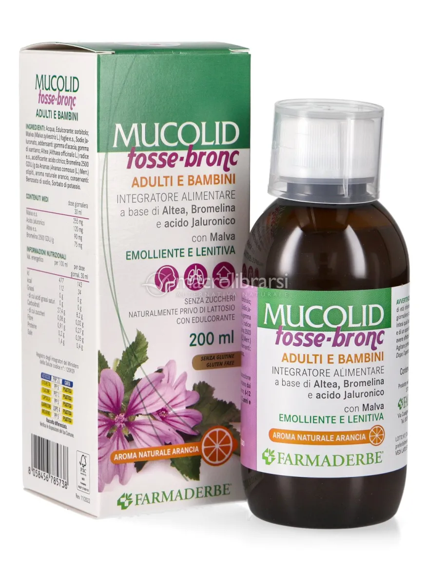 Mucolid Tosse Bronc Adulti e Bambini - Gusto Arancia