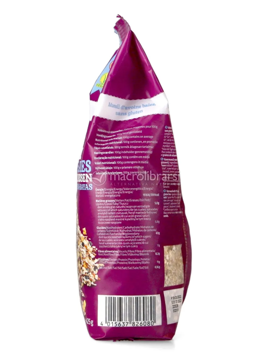 Muesli Avena e Frutti di Bosco