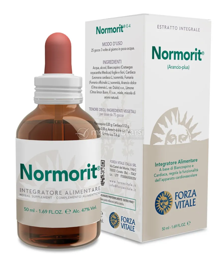 Normorit - Integratore Spagirico di Arancio, Biancospino e Cardiaca