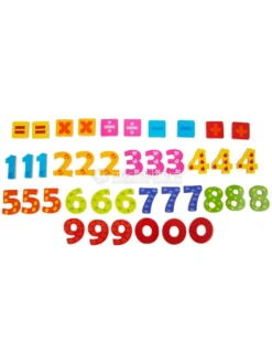Numeri Colorati in Legno con Calamita