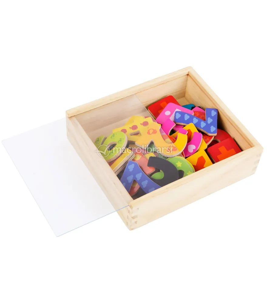 Numeri Colorati in Legno con Calamita