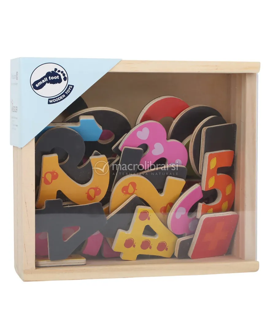Numeri Colorati in Legno con Calamita