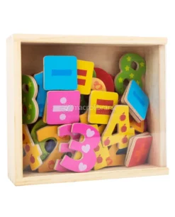 Numeri Colorati in Legno con Calamita