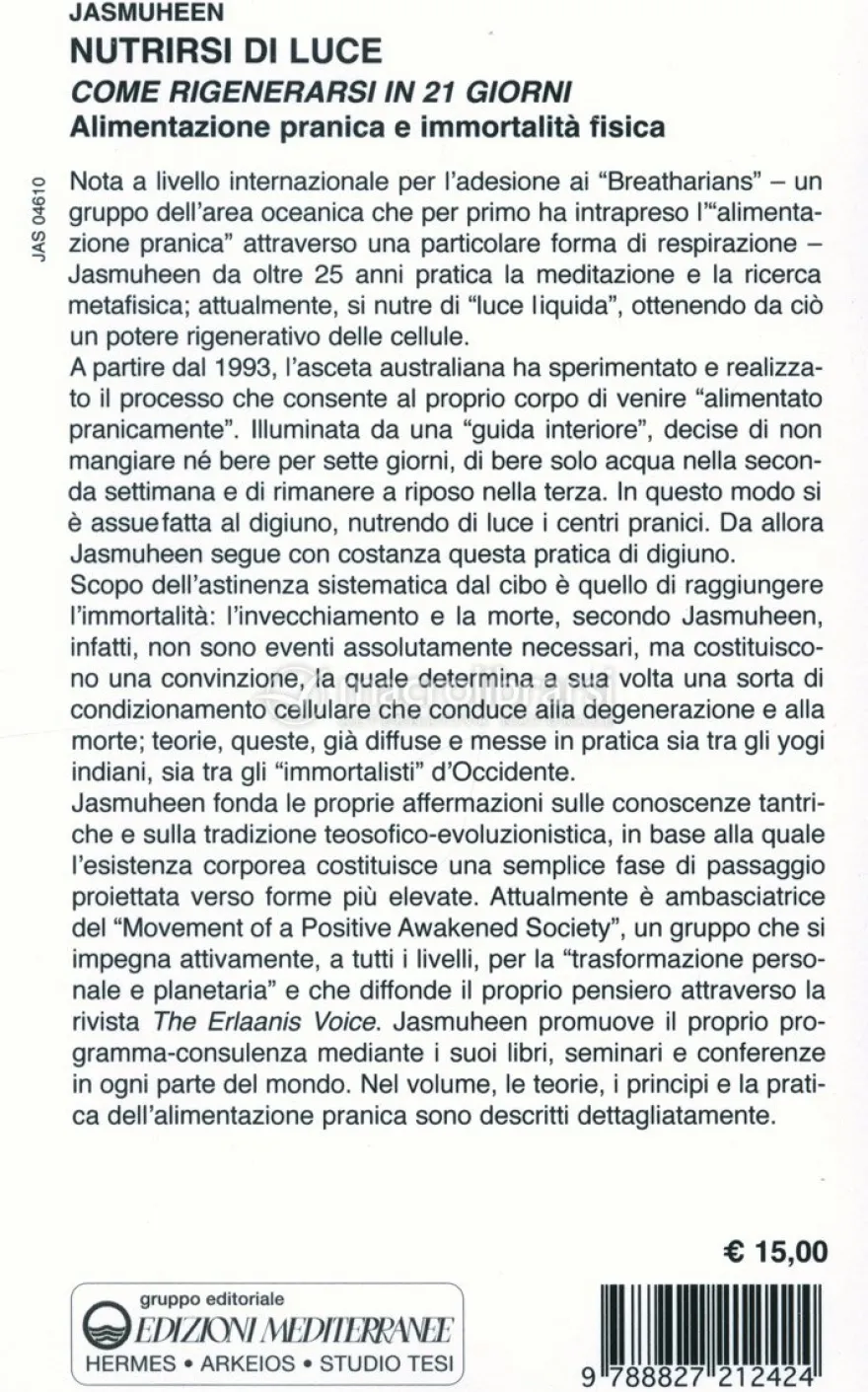 Nutrirsi di luce