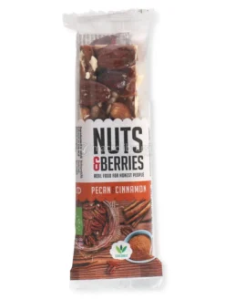 Nuts & Berries - Barretta di Frutta Secca Bio - Noci Pecan e Cannella
