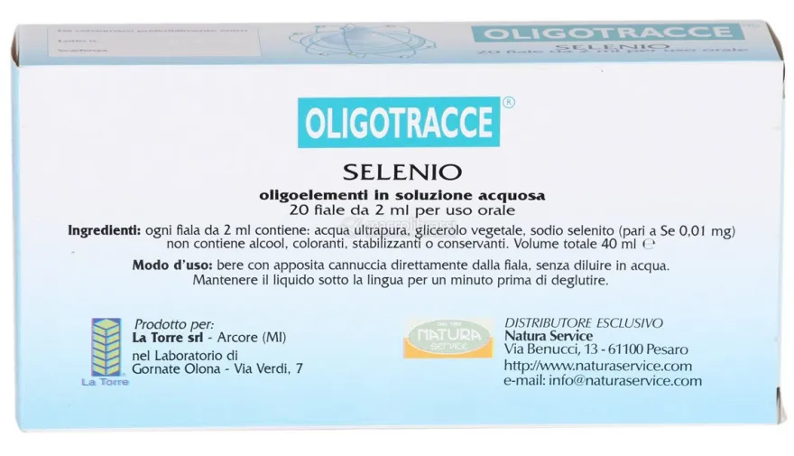 Oligotracce - Selenio - 20 Fiale da 2 ml