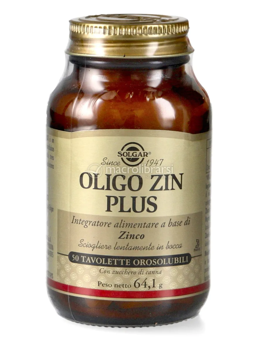 Oligo Zin Plus - Integratore di Zinco - Tavolette Orosolubili Gusto Limone e Lime