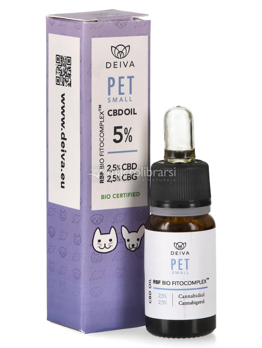 Olio di CBD Bio per Cani e Gatti Pet Small 5%