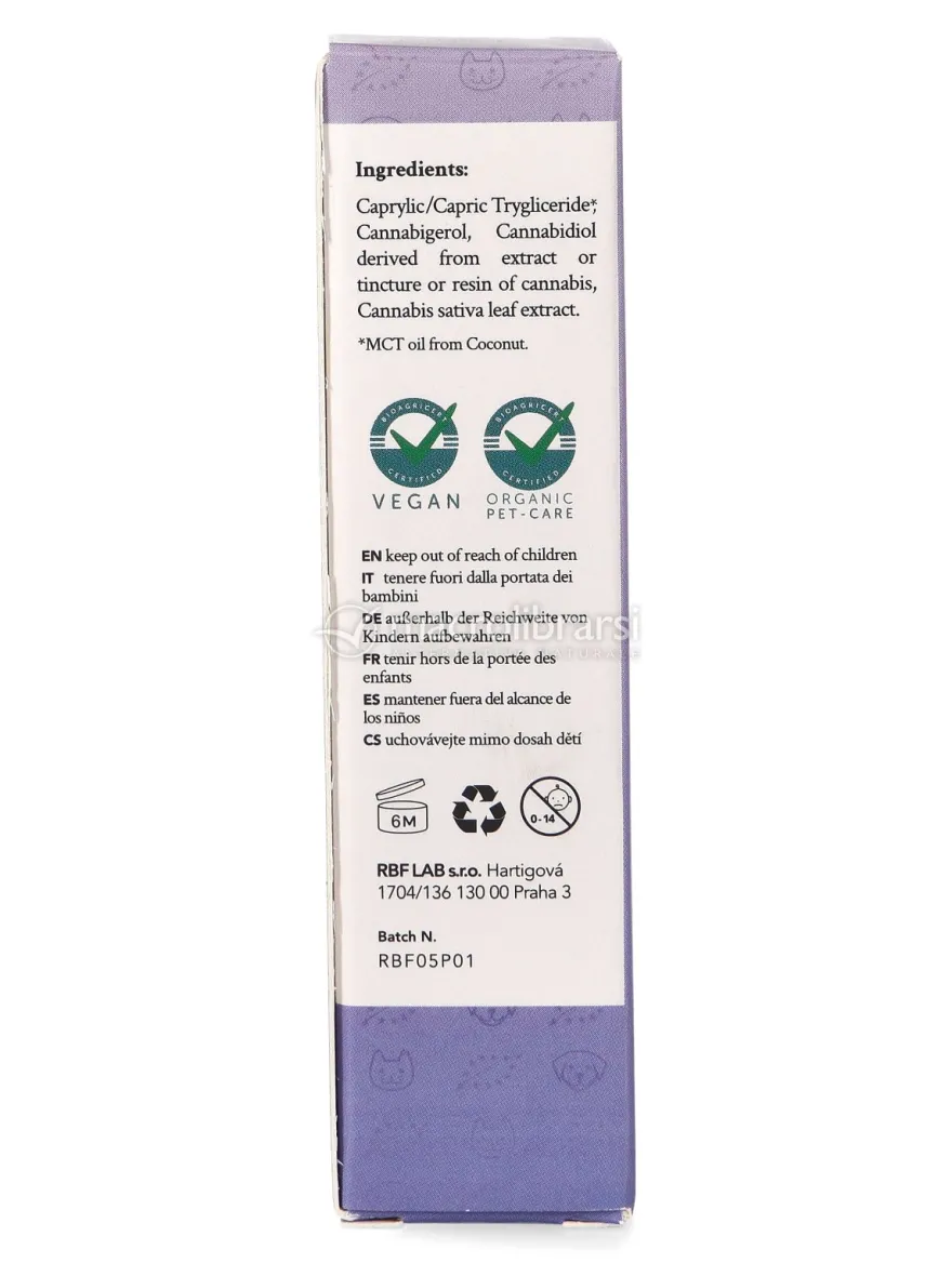 Olio di CBD Bio per Cani e Gatti Pet Small 5%