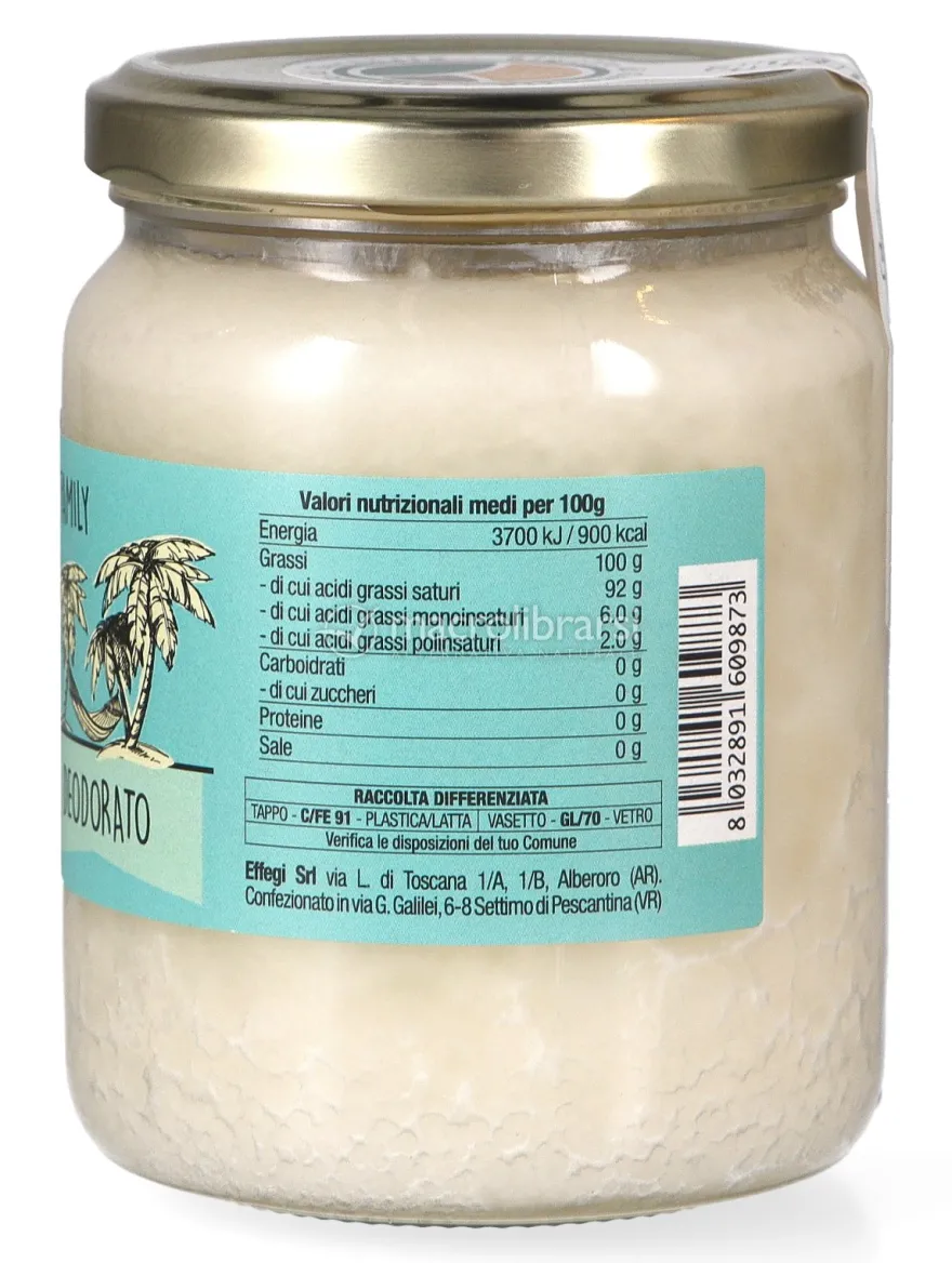 Olio di Cocco Deodorato Bio
