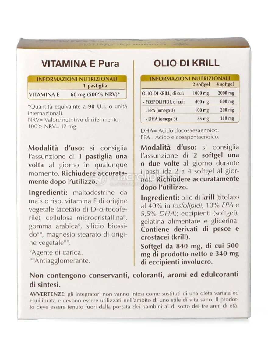 Olio Di Krill + Vitamina E Pura - Cofanetto