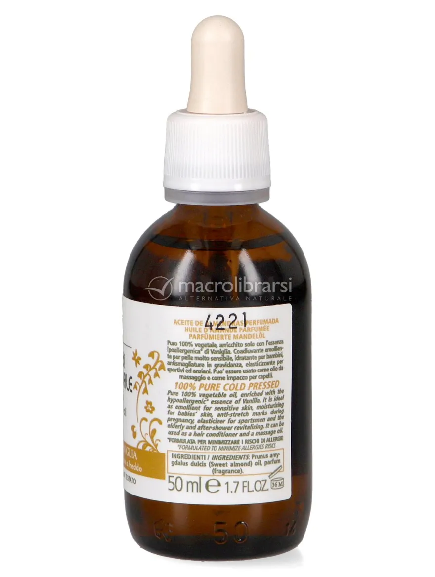 Olio di Mandorle Profumato alla Vaniglia - 50 ml