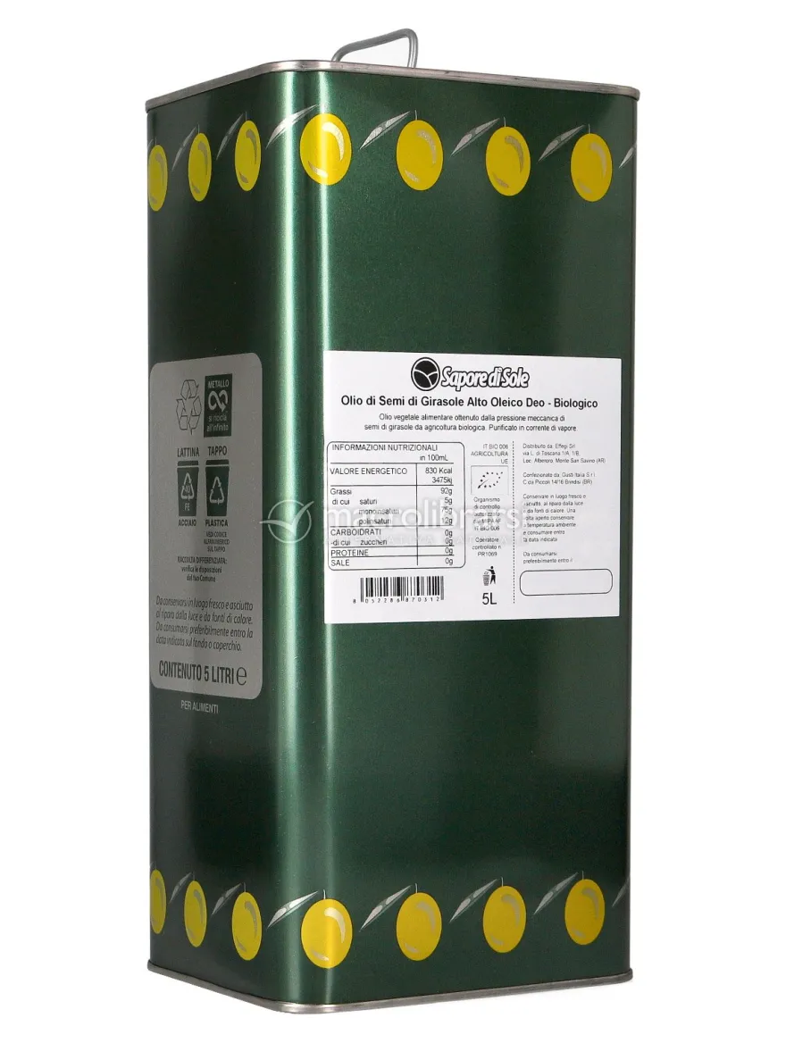 Olio di Semi di Girasole Alto Oleico Bio