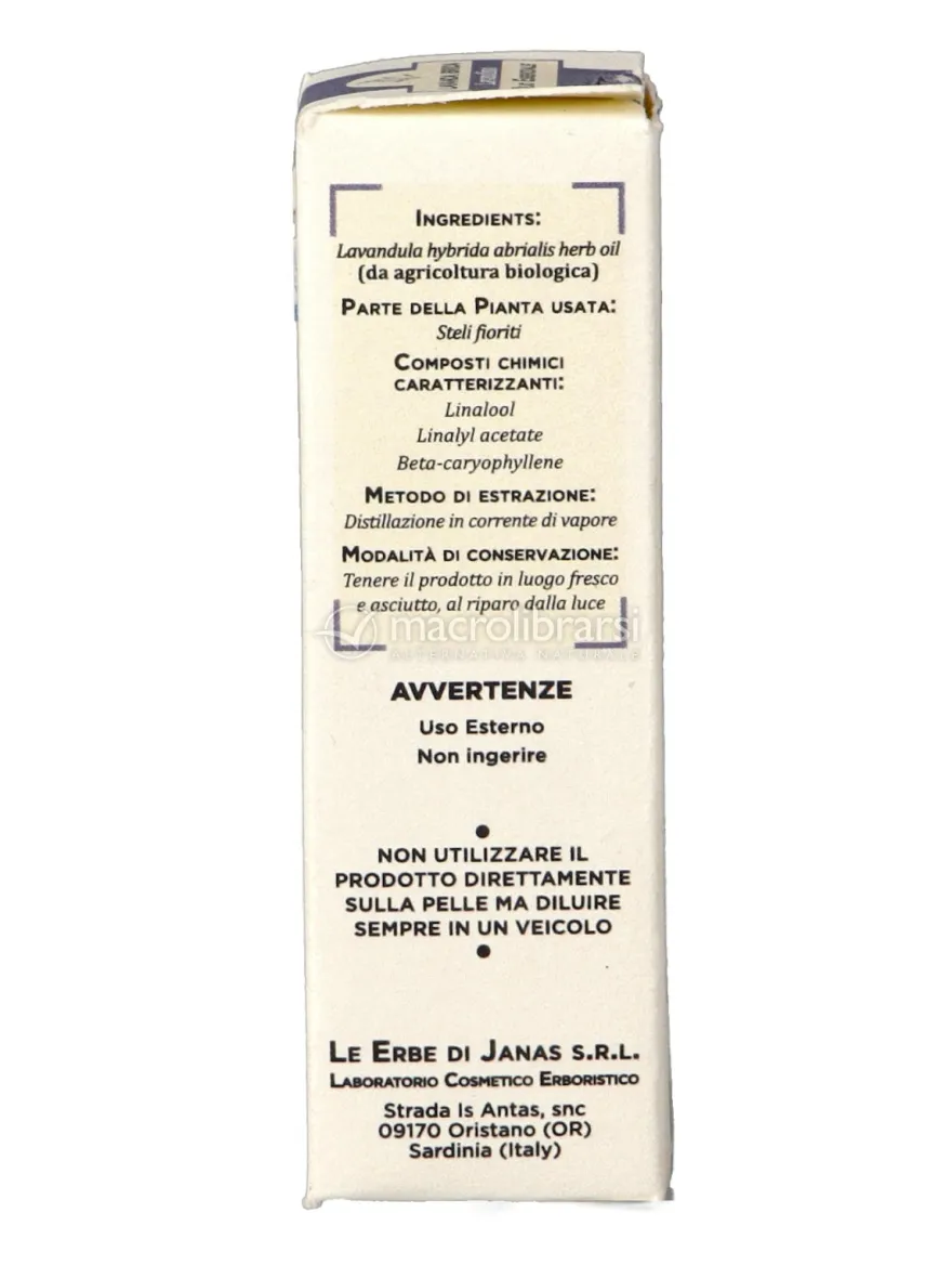 Olio Essenziale di Lavanda Ibrida (Lavandino)
