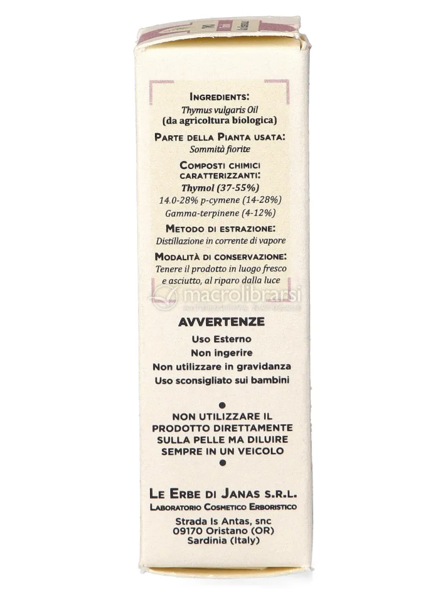 Olio Essenziale di Timo Bio