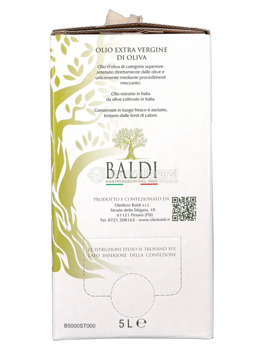 Olio Extravergine di Oliva Biologico Italiano - Bag in Box