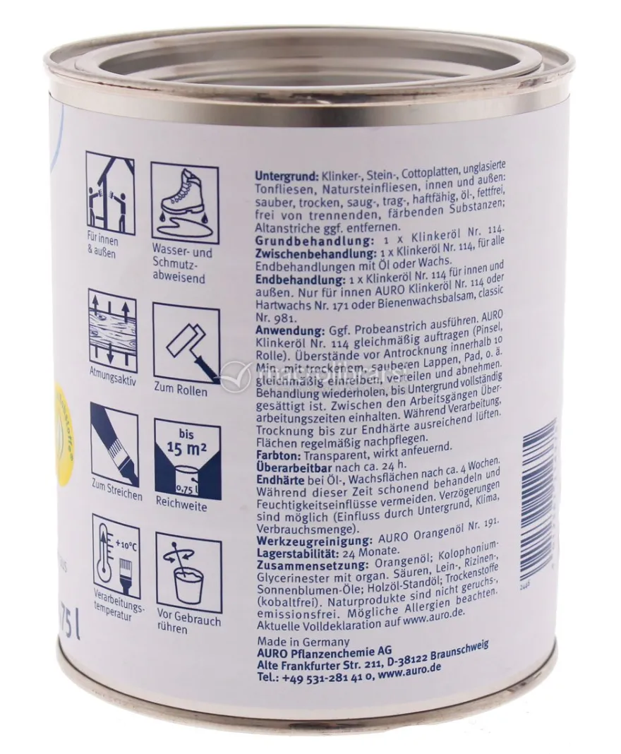 Olio per Cotto/clinker n. 114
