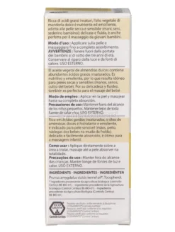 Olio Vegetale di Mandorla Dolce Bio