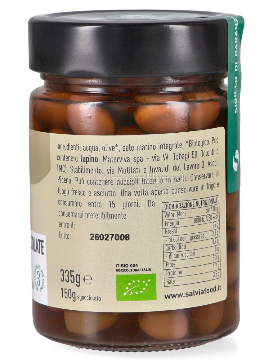 Olive Leccino Denocciolate in Salamoia - 150 g