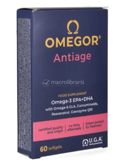 Omegor Anti-Age - Integratore Alimentare di acidi grassi Omega-3 EPA/DHA e Omega-6 GLA