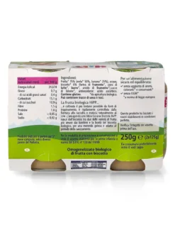 Omogeneizzato Bio con Mela, Banana e Biscotto