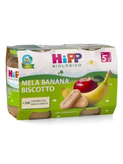 Omogeneizzato Bio con Mela, Banana e Biscotto