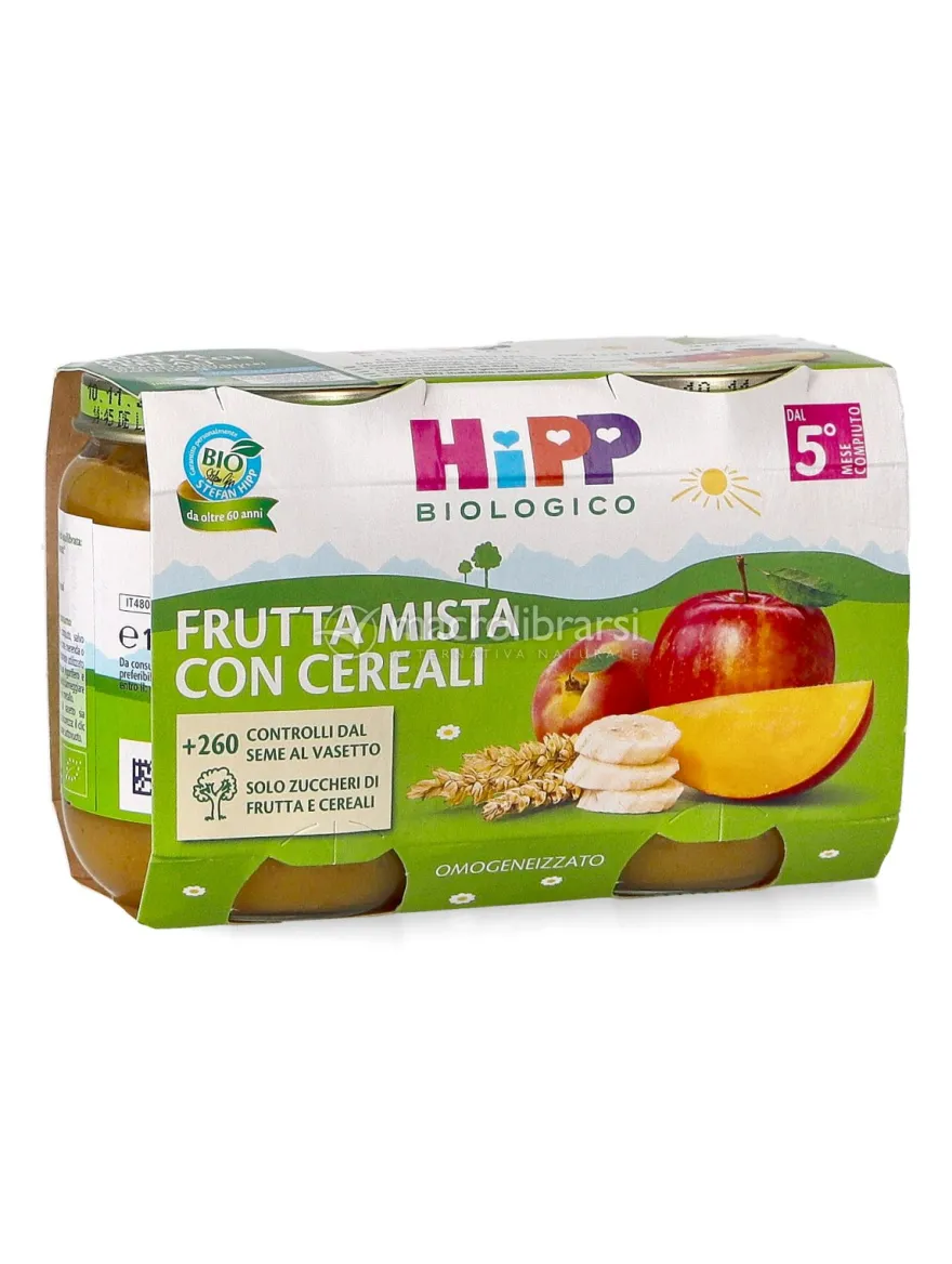 Omogeneizzato Bio di Frutta Mista con Cereali