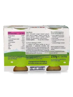 Omogeneizzato Bio di Frutta Mista con Cereali