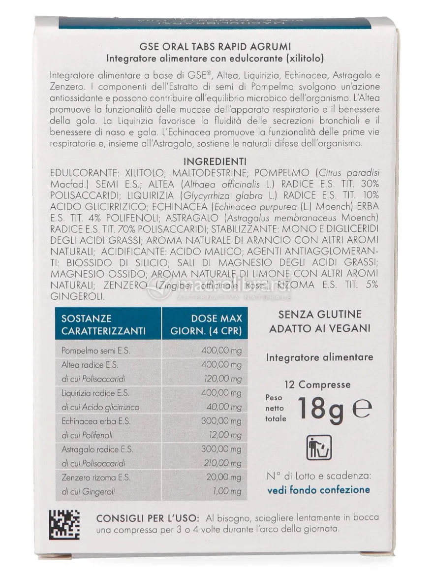 Oral Tabs Rapid - Agrumi