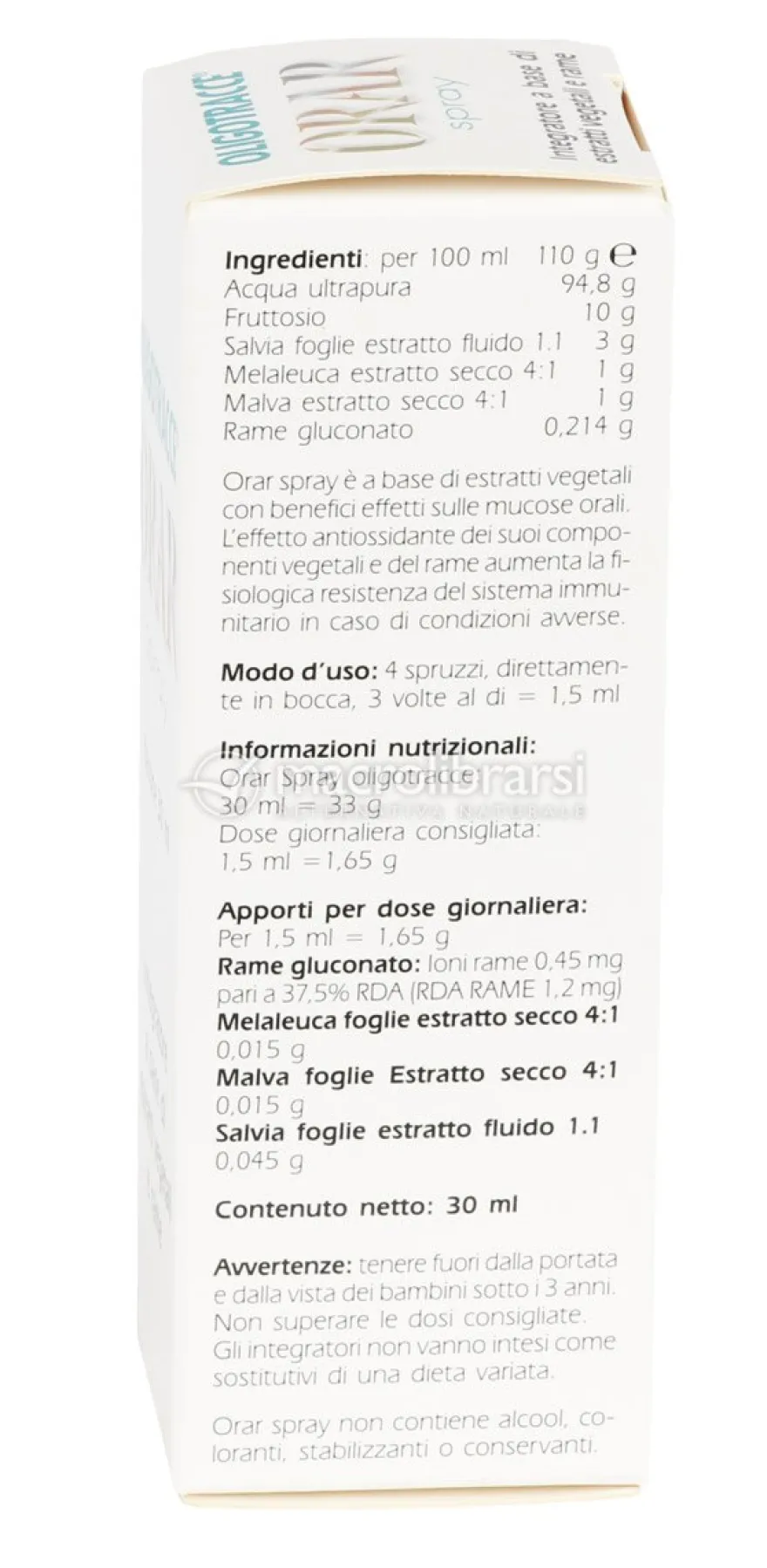 Orar Spray Oligotracce