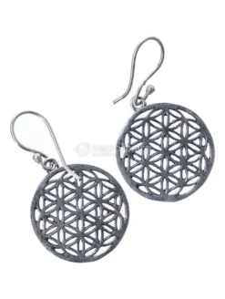 Orecchini Fiore della Vita - Colore Argento