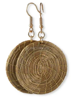 Orecchini in Oro Vegetale Capim Dourado - Mandala
