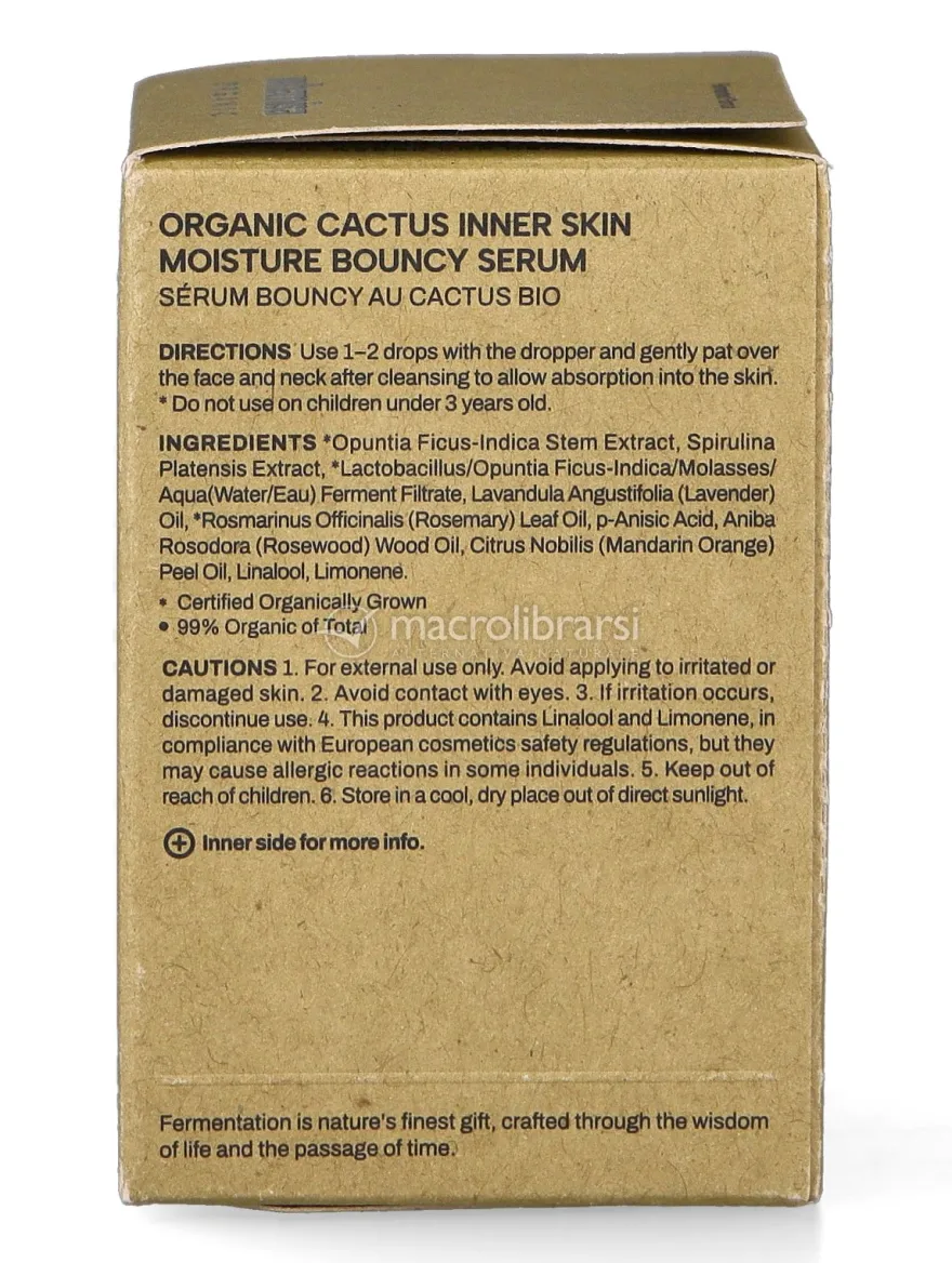 Organic Cactus Bouncy Serum Idratante e Rimpolpante
