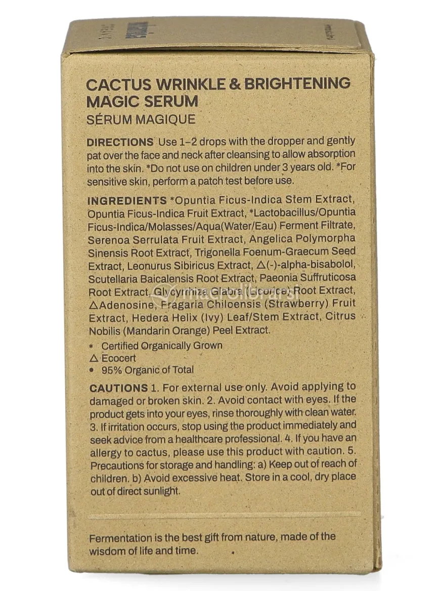 Organic Cactus Magic Serum Illuminante e Antirughe