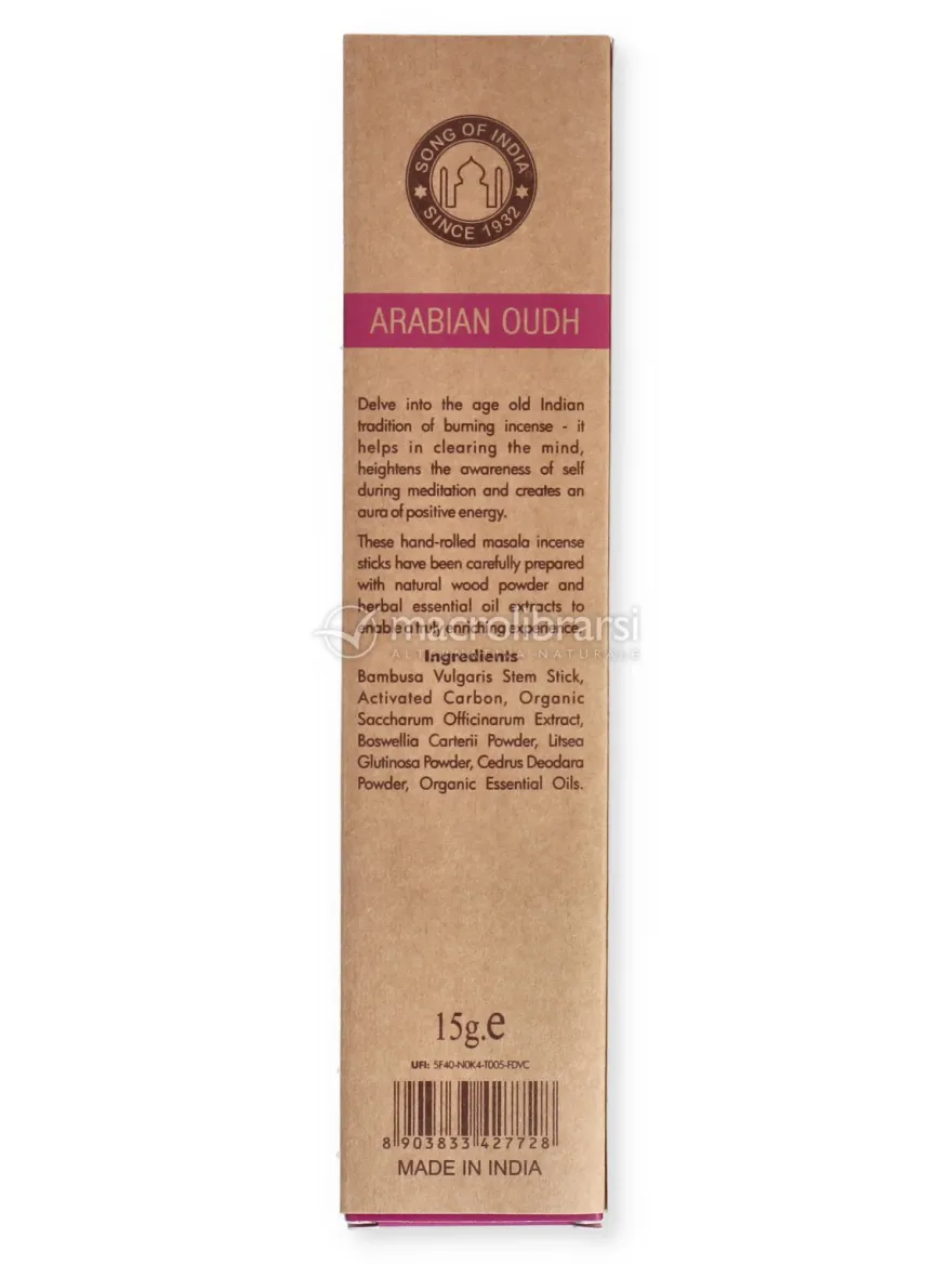 Organic Goodness Masala Incense Sticks - Oudh Arabico