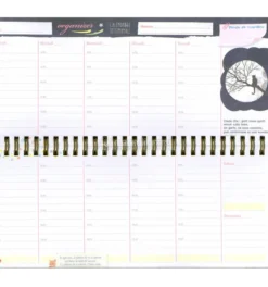 Organizer Settimanale con Spirale - Il Gatto e La Luna
