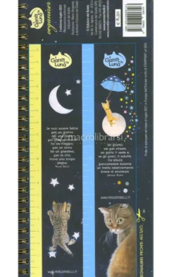 Organizer Settimanale con Spirale - Il Gatto e La Luna