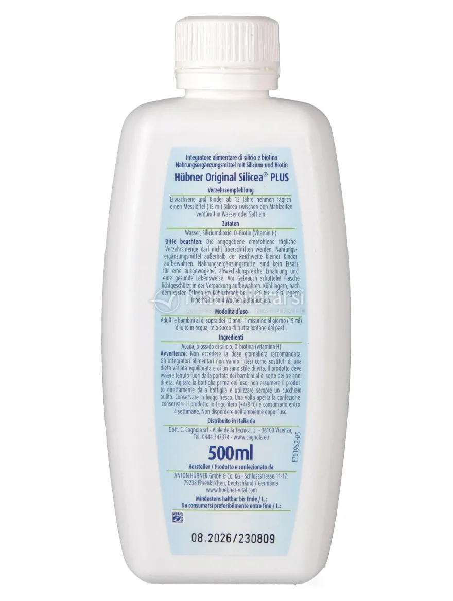 Original Silicea Plus - Gel di Acido Silicico con Biotina