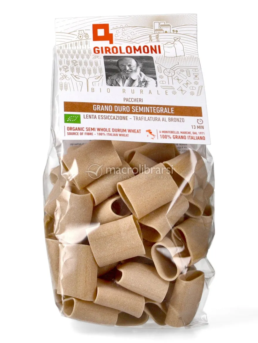 Paccheri di Grano Duro Semintegrale Bio