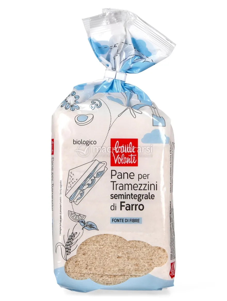 Pane per Tramezzini Semintegrali di Farro Bio