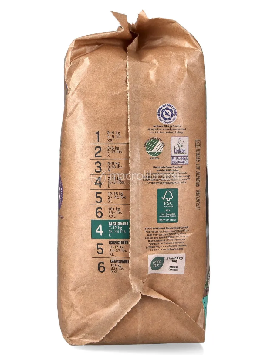 Pannolini a Mutandina Bambo Nature - Taglia 4 - 7/12Kg